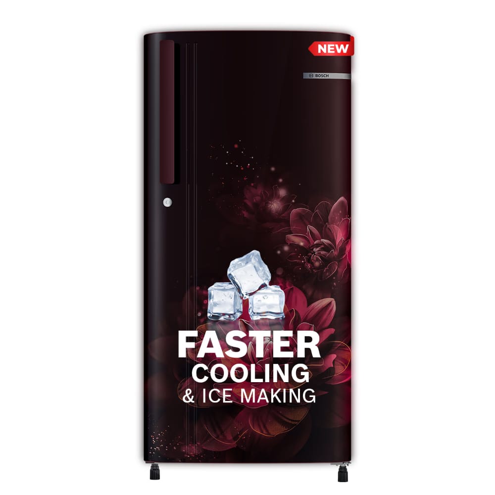 Bosch 185L Direct Cool Single Door Refrigerator, COT18W21EI, Wine Flower Reliance Digital sale