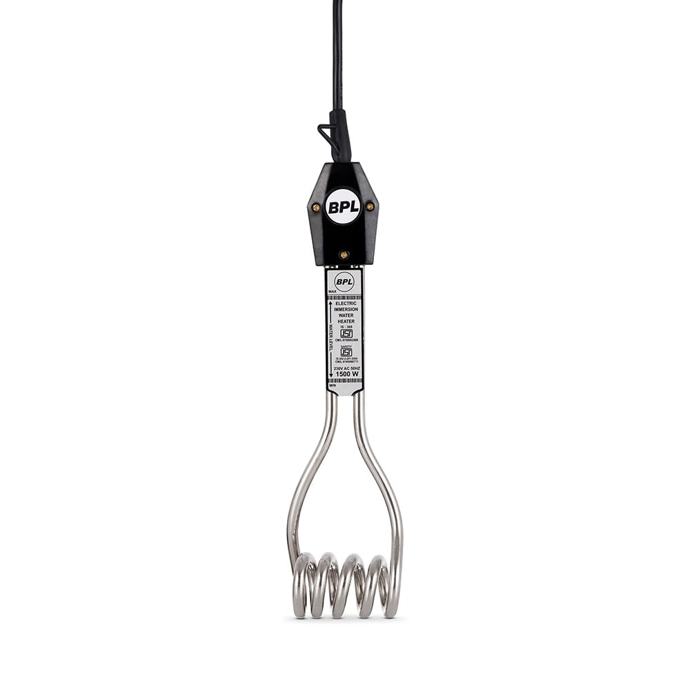 BPL Immersion Water Heater 1500 W, BIMH1500, Black Reliance Digital sale