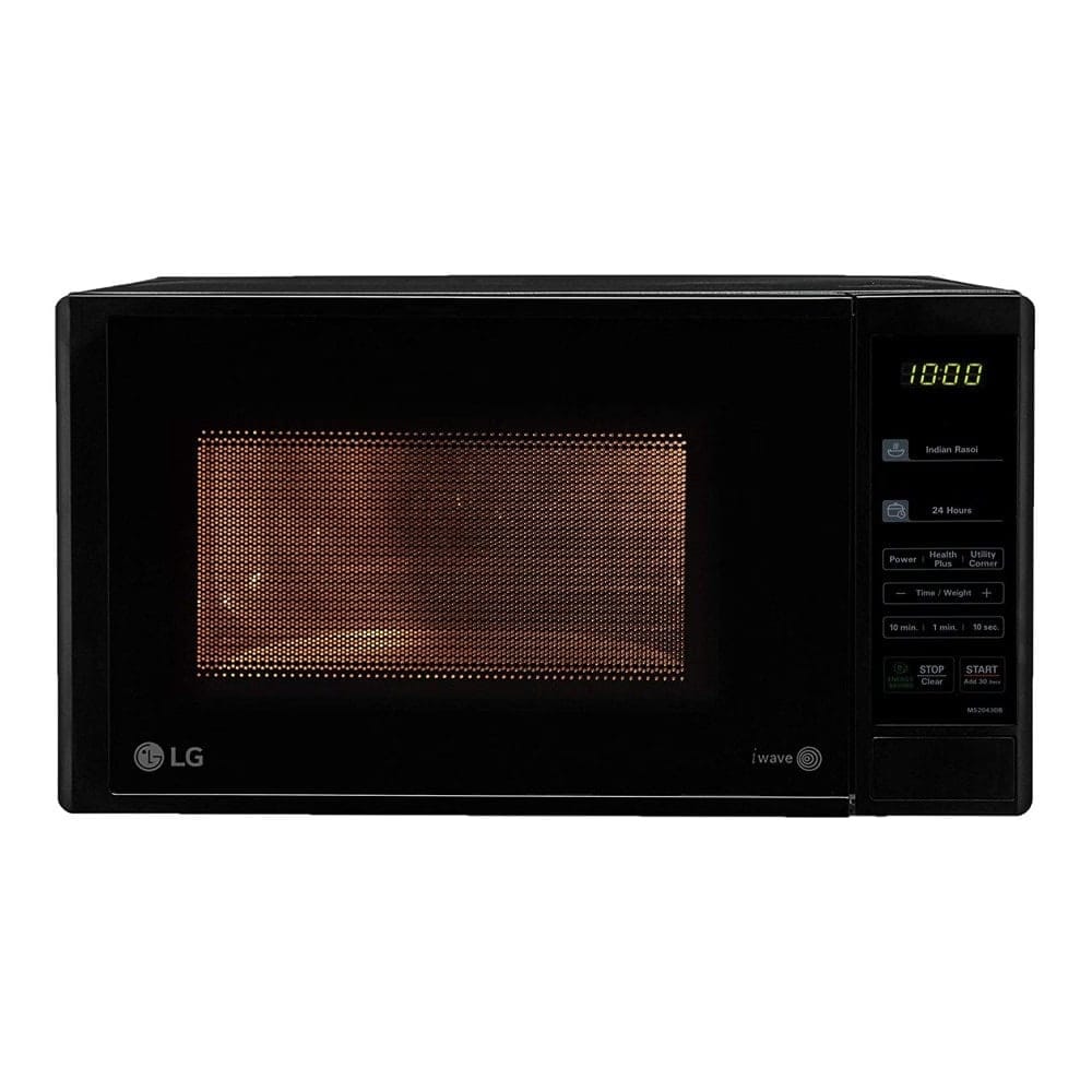 LG MS2043DB, 20 Litres, 700 Watts Solo Microwave Oven with 44 Auto Cook Menu, Black Reliance Digital sale