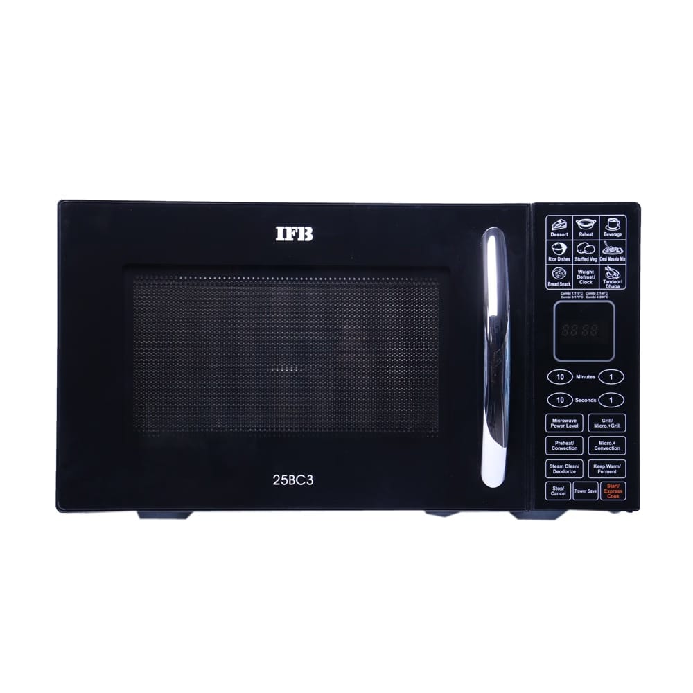 IFB 25 L Convection Microwave Oven with Dual Heaters and 360 Degree Convection (25BC3, Combi Cook, Auto Defrost, 10 Power Level, Auto Cook Menus) Reliance Digital sale