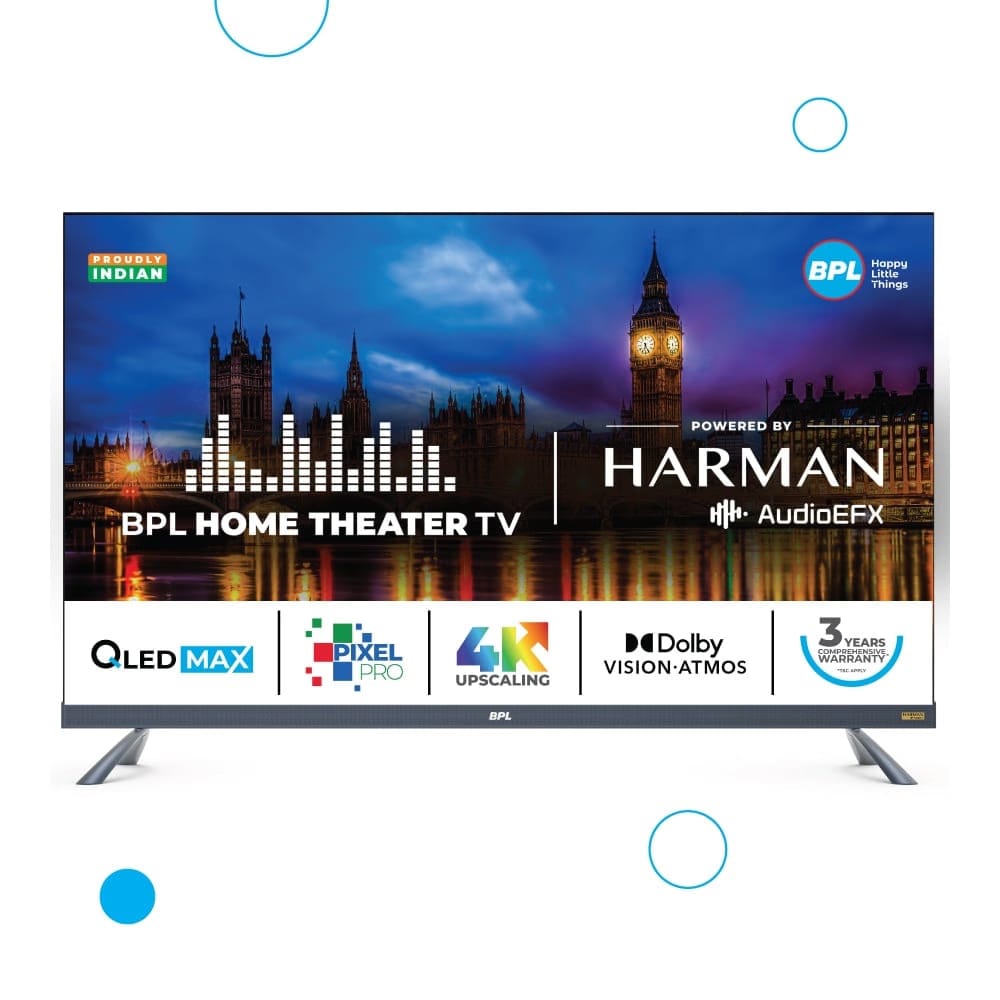 BPL 165 cm (65 inch) Home Theatre HARMAN QLED MAX TV with Dolby Vision Reliance Digital sale