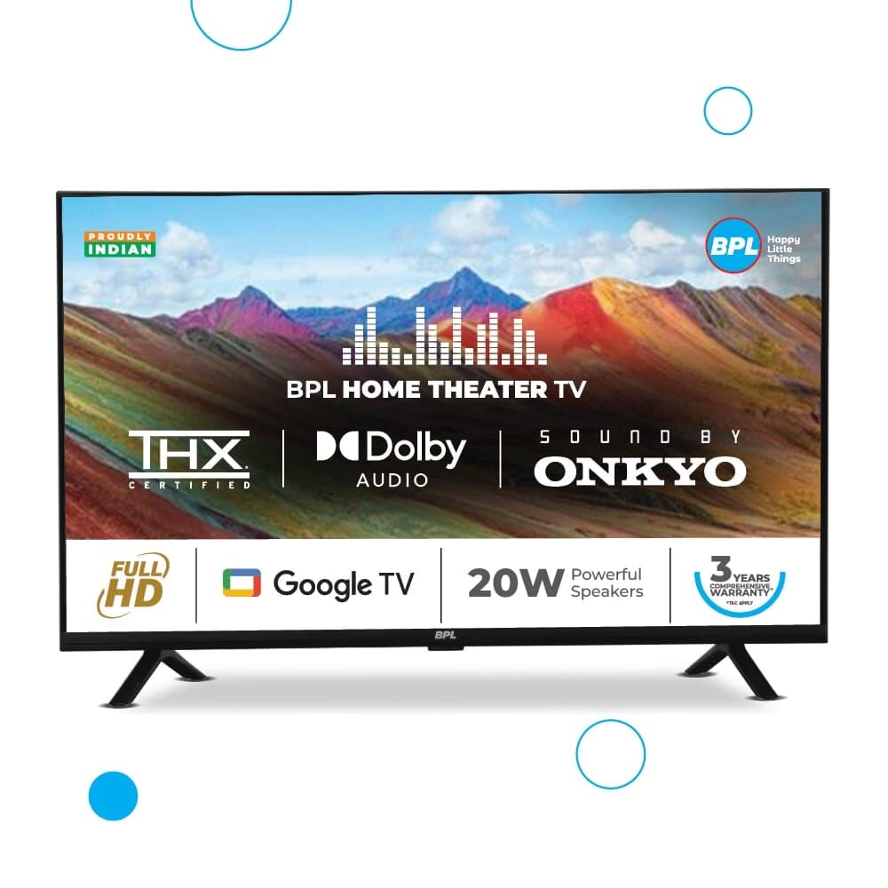 BPL 109 cm (43 inch) FHD Onkyo Home Theatre Smart LED Google TV Reliance Digital sale