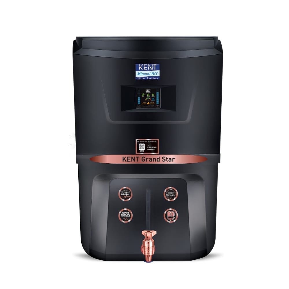 Kent Grand Star 9 L RO+UV+ALK+TDS Water Purifier, Black Reliance Digital sale