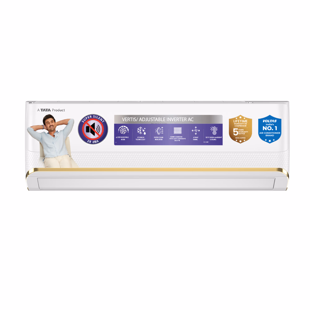 Voltas 1.5 Ton 3 Star Inverter Split Air Conditioner, Vertis Regent Magnum Reliance Digital sale
