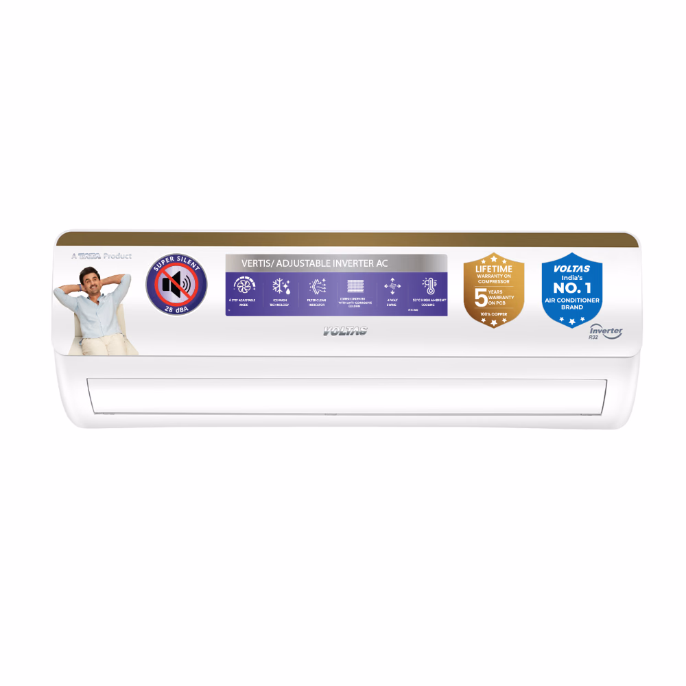 Voltas 1 Ton 3 Star Inverter Split Air Conditioner, Vertis Regal Magnum Reliance Digital sale