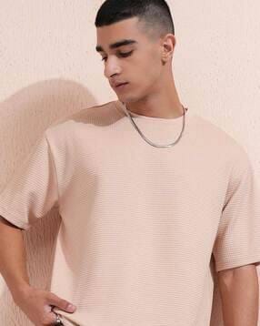 Roadster Men Round-Neck T-Shirt AJIO sale