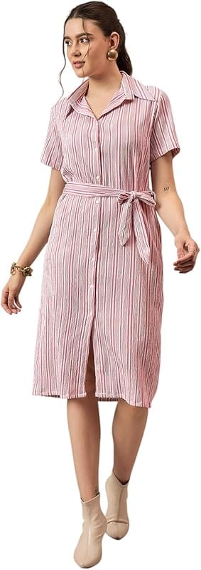 Roadster Women Striped Shirt Dress