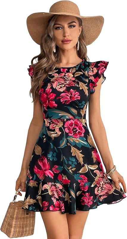 Nykaa Fashion Ruffle Hem A-Line Midi Dress