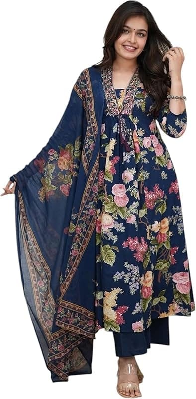 Sangria Women Ethnic Kurta Palazzo Set