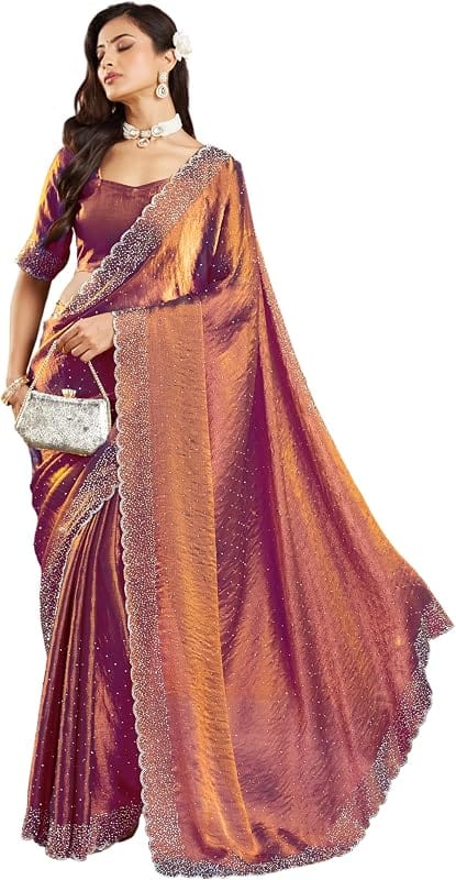 MIMOSA Art Silk Saree with Blouse