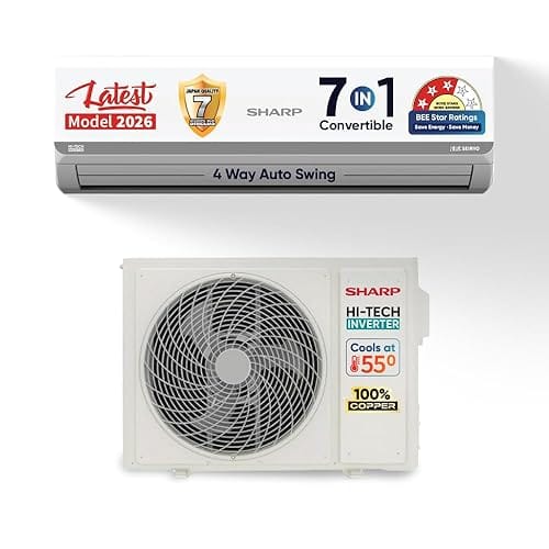 Sharp 1.5T 3-Star Split AC with Plasmacluster Amazon sale