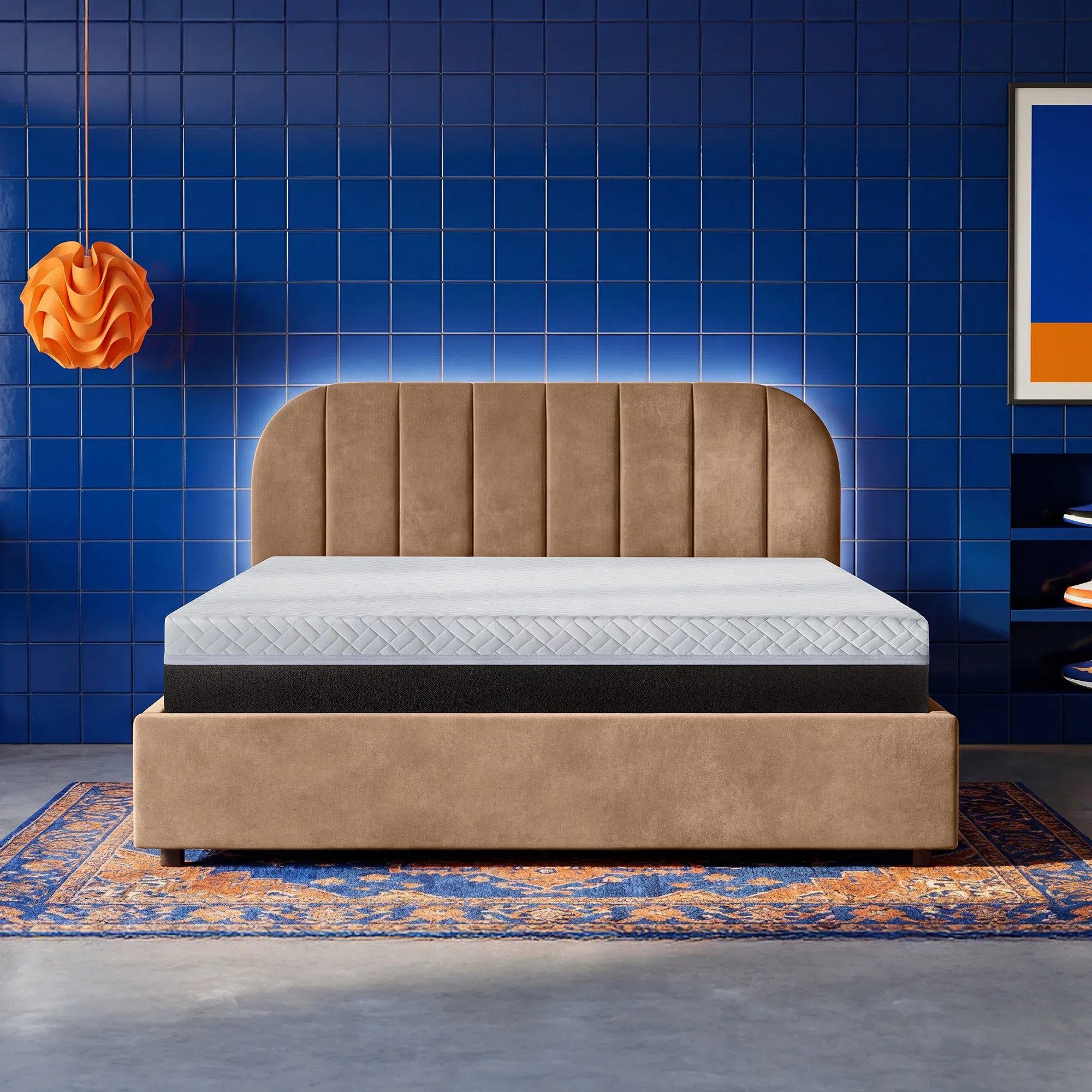 Boba Bed WS Upholstered Bed with Hydraulic Storage, King Size Sleepyhead sale