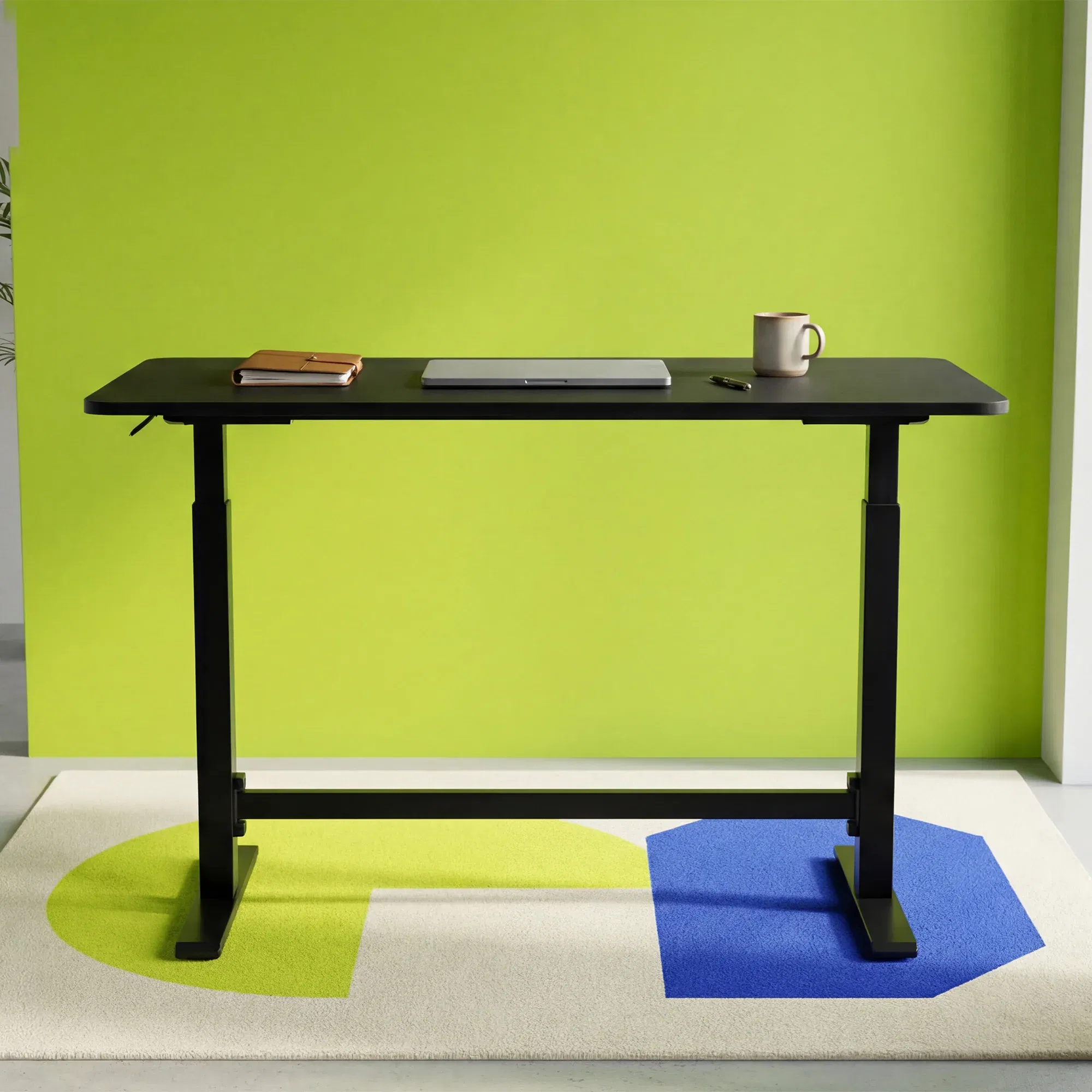 Lyft Height Adjustable Table, Black Base and Black Top Sleepyhead sale