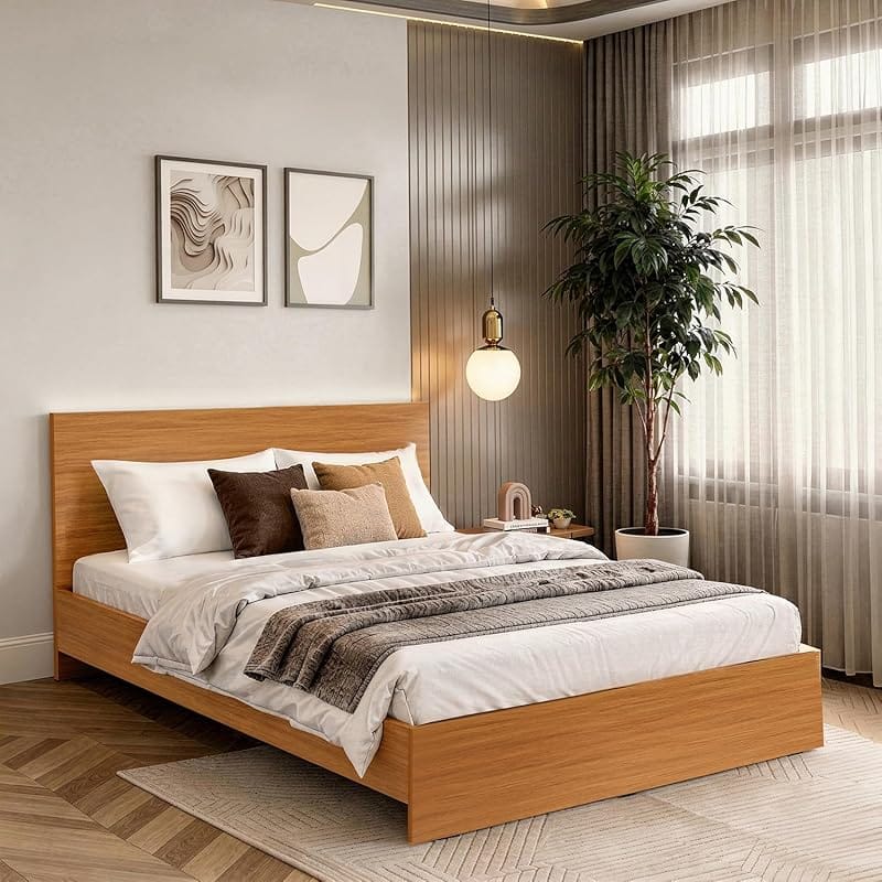 Sleepyhead Bed Frame Queen Size Walnut