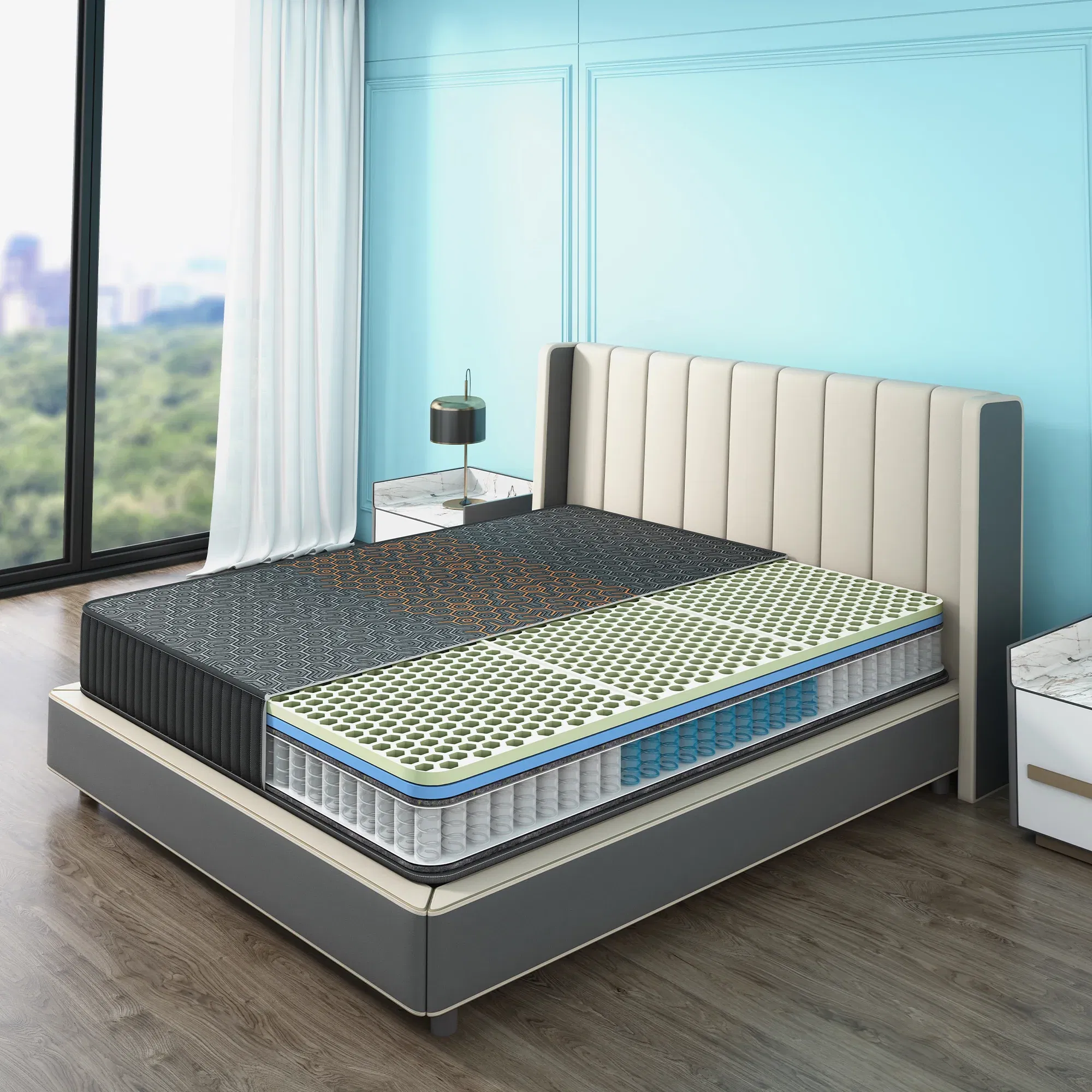 Sleepyhead Technic Hybrid 3-Zone 6D Hexagon Grid Mattress with Pocket Springs Sleepyhead sale