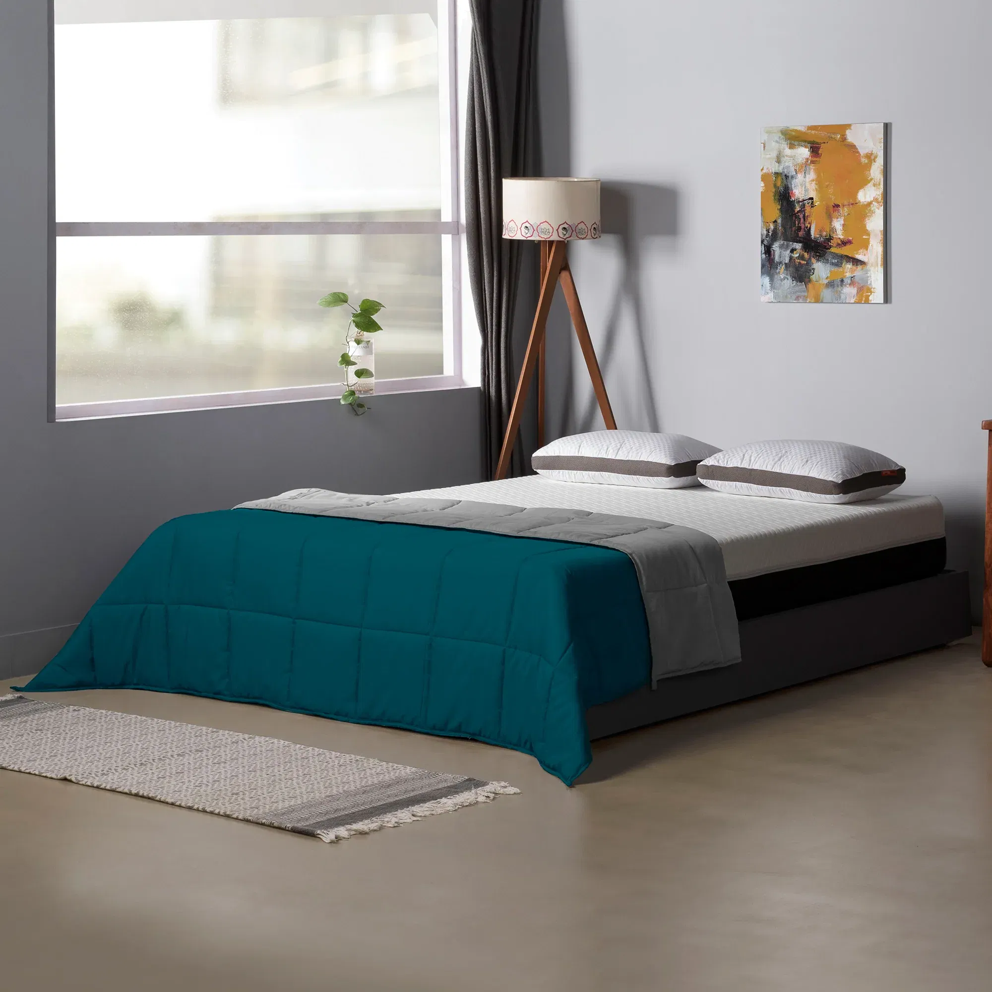 Sleepyhead Reversible Microfiber Comforter, Deep Teal and Aqua Sleepyhead sale