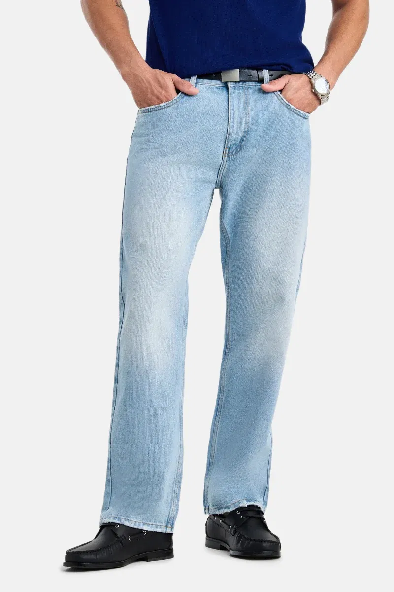 Washed Straight Fit Jeans Snitch sale