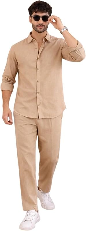 Snitch Beige Linen Co-Ord Set for Men Monsoon 2026