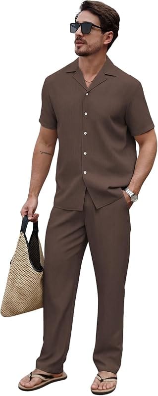 Snitch Rust Brown Co-Ord Set for Men Monsoon 2026