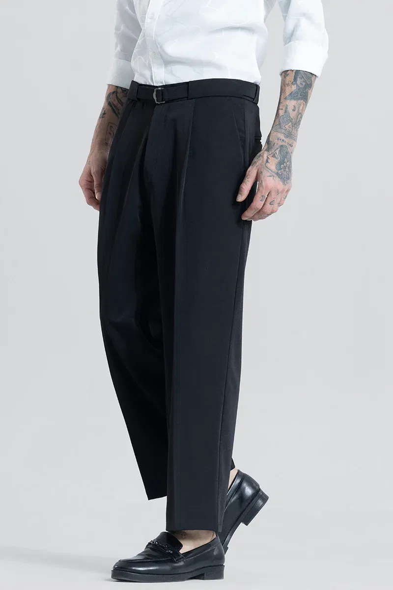 SleekStyle Black Korean Pant Snitch sale