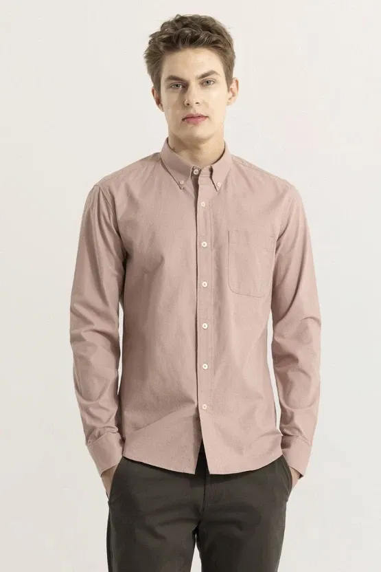 Snitch Slim Fit Solid Button-Down Shirt