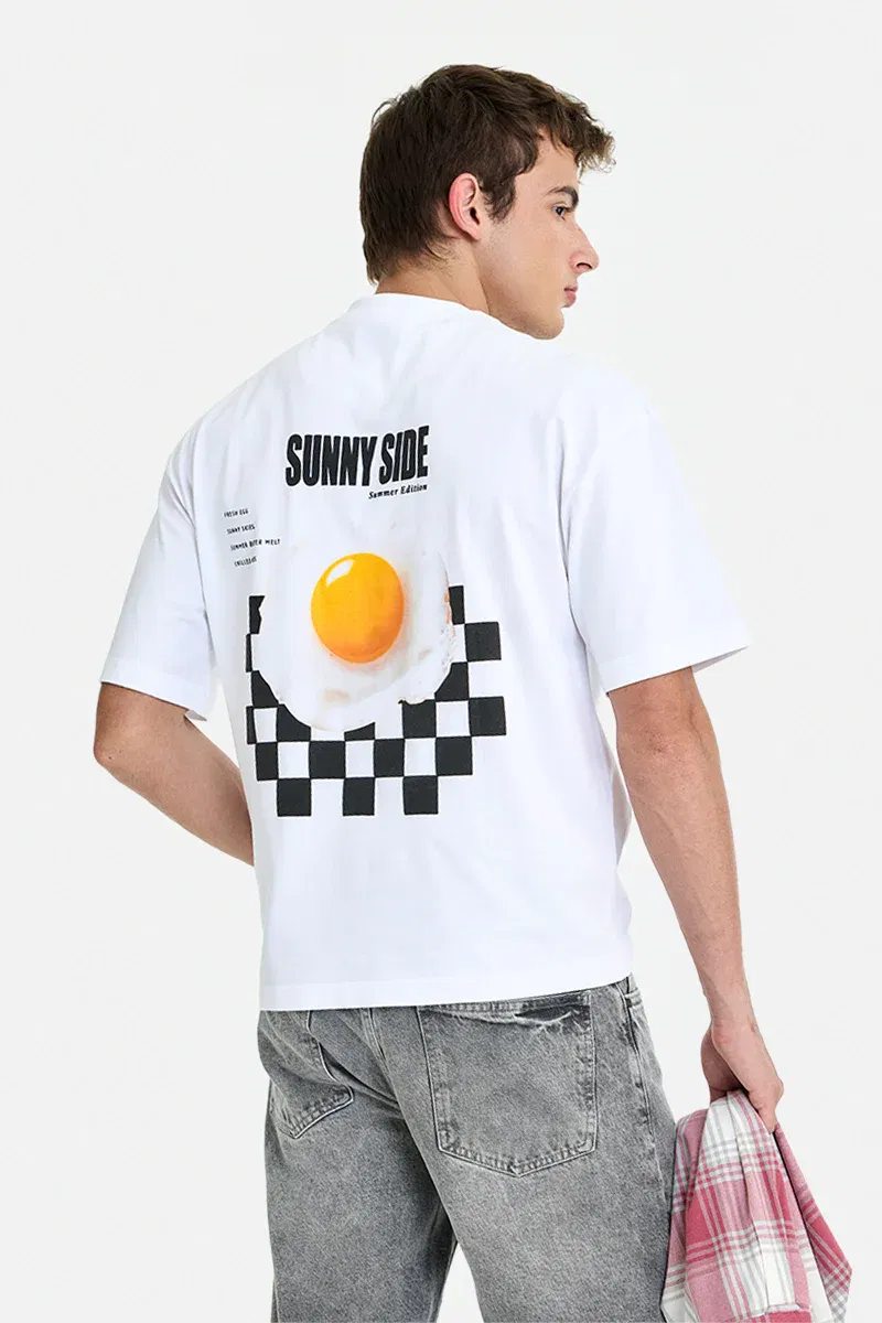 Sunny Side 100% Cotton Oversized T-Shirt Snitch sale