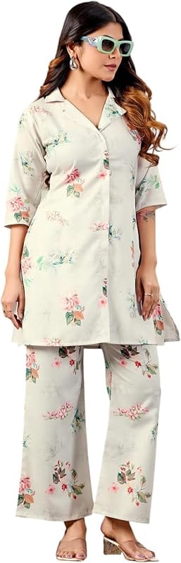 Snitch White Floral Print Co-Ord Set for Men Monsoon 2026