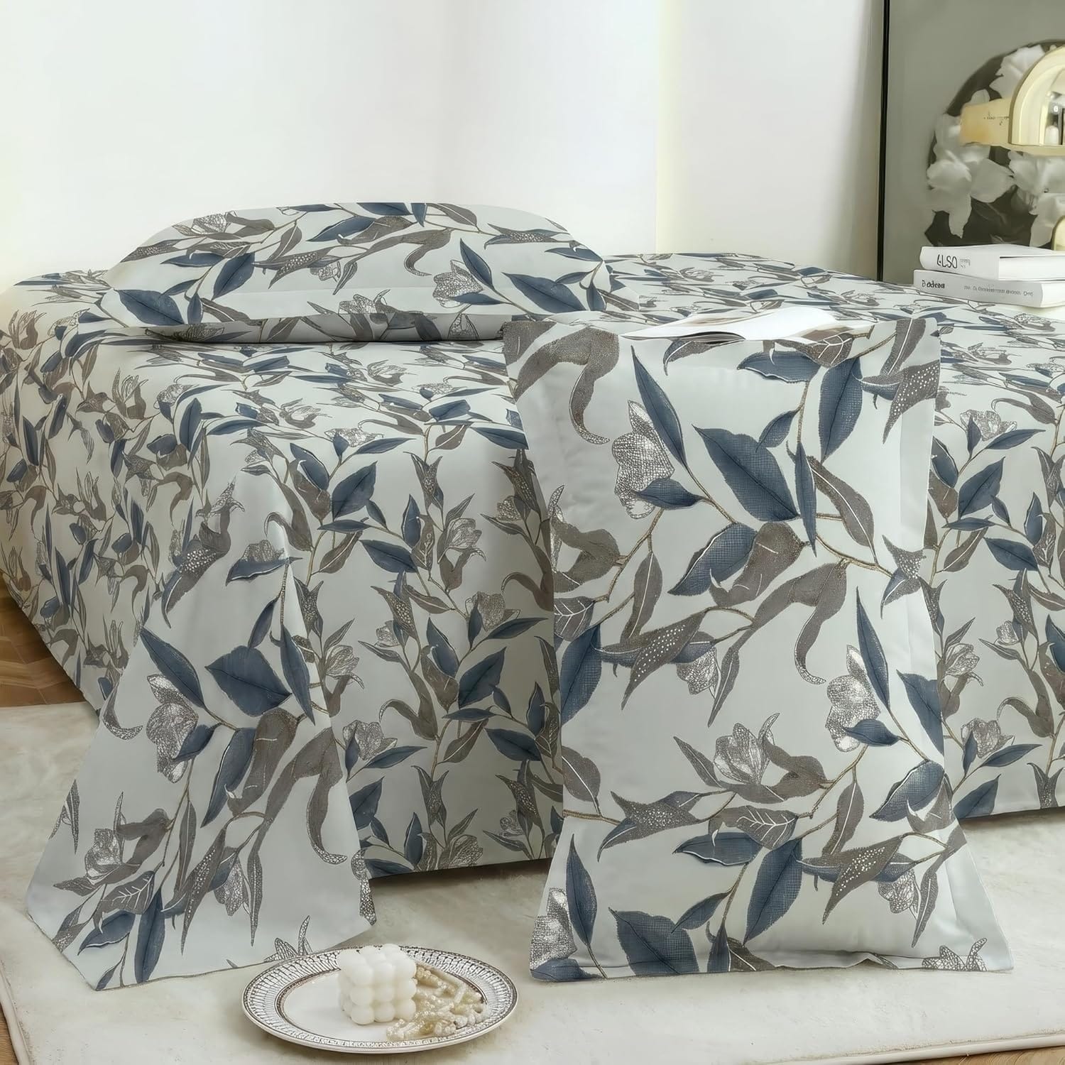 Story@Home 144 TC Cotton Double Bedsheet with 2 Pillow Covers