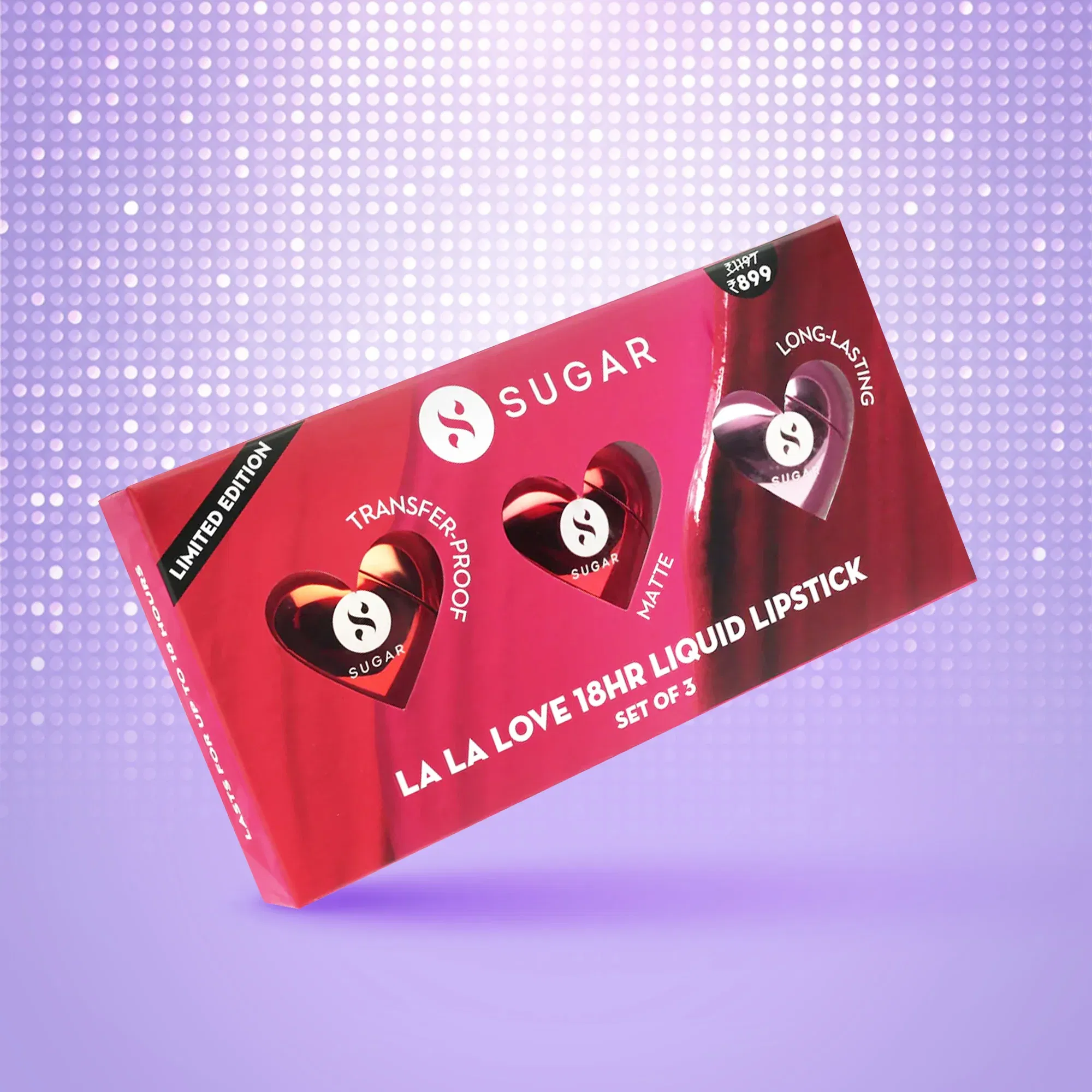 SUGAR La La Love 18HR Liquid Lipstick Set (Pack Of 3) SUGAR Cosmetics sale