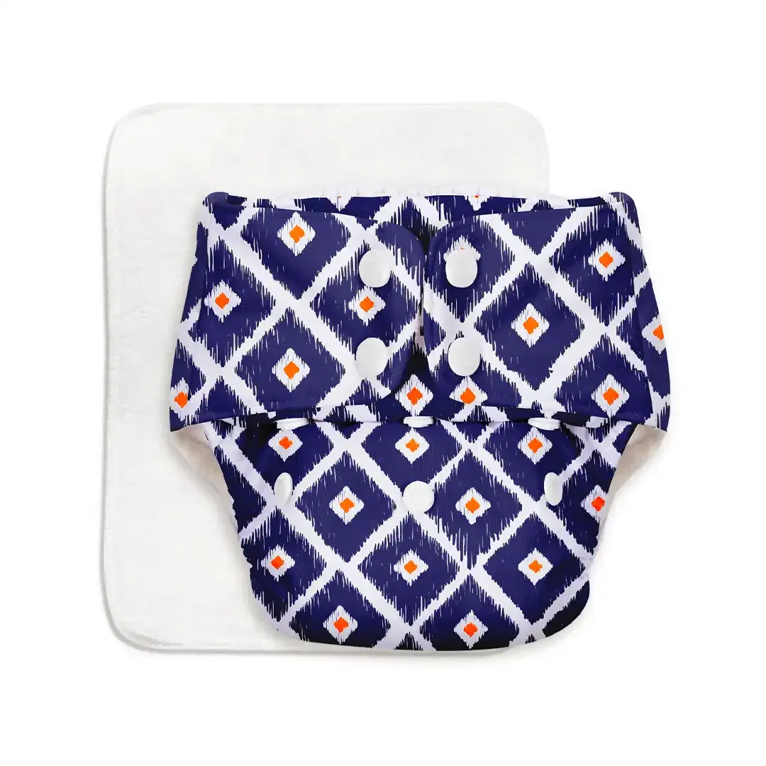 Tie n Dye BASIC Cloth Diaper with EasySnap and Quick Dry Pad SuperBottoms sale