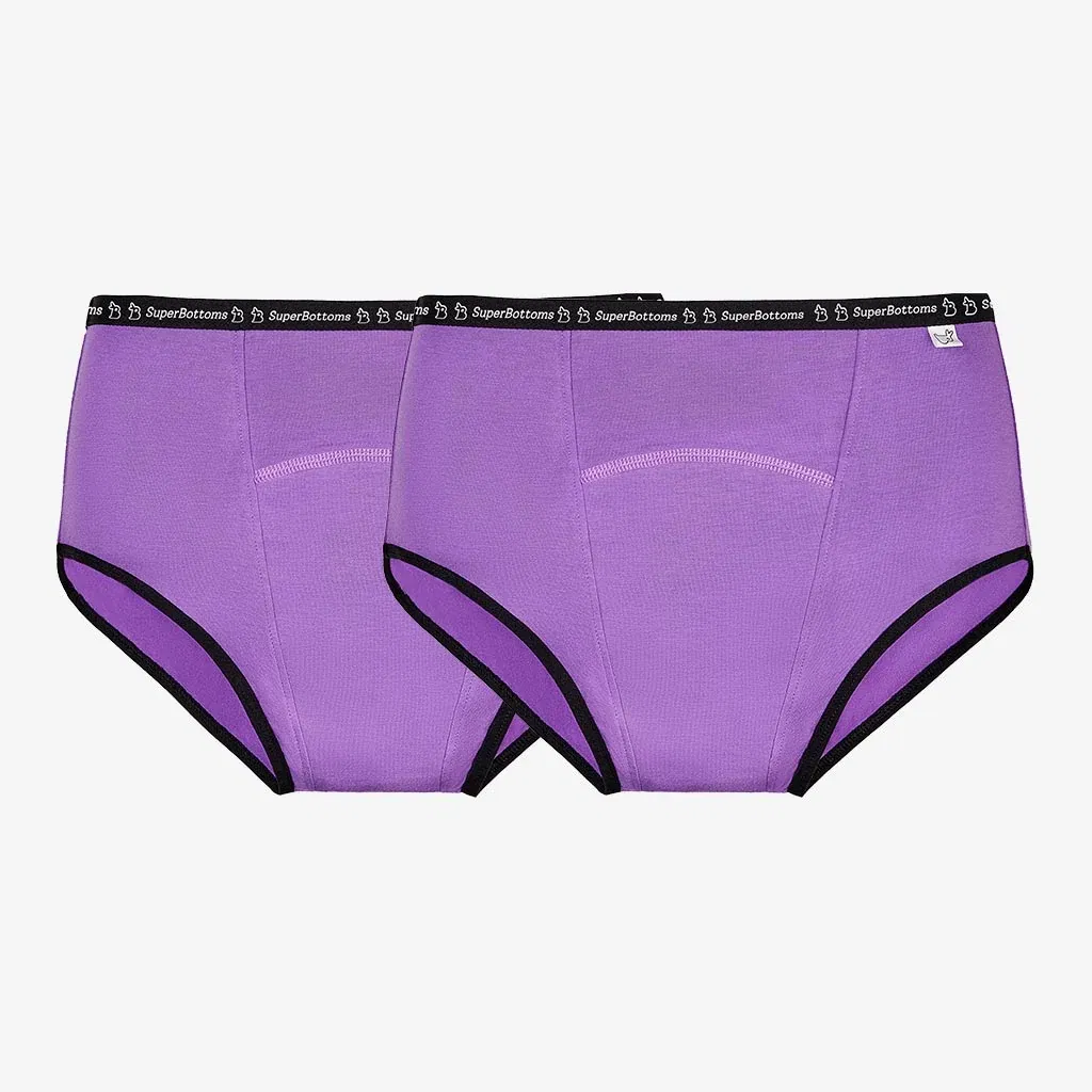 MaxAbsorb Period Underwear Pack of 2 (Lilac) SuperBottoms sale
