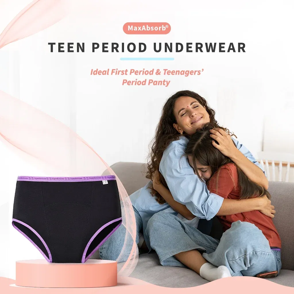 Black Period Underwear for Teens SuperBottoms sale