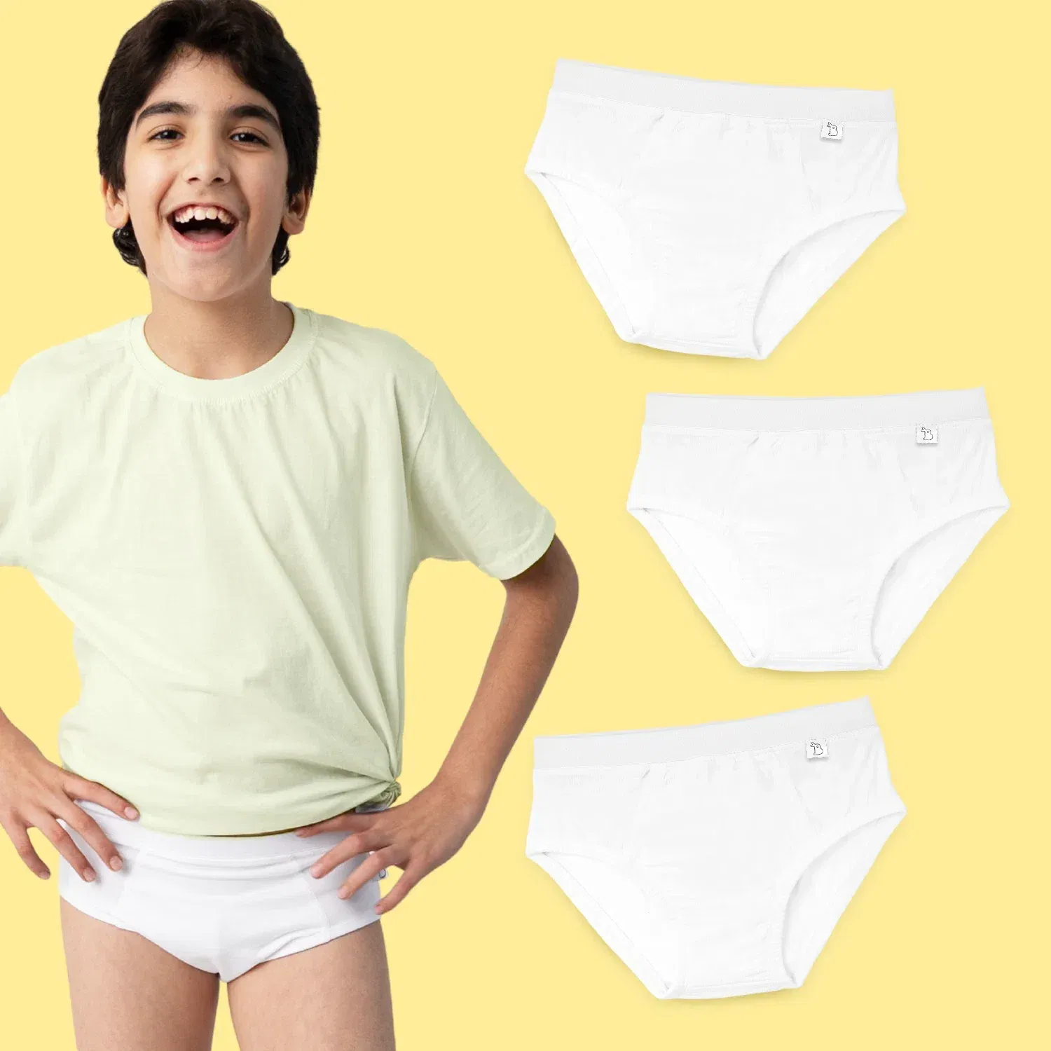 SuperBottoms Boy Briefs, White, Pack of 3 SuperBottoms sale
