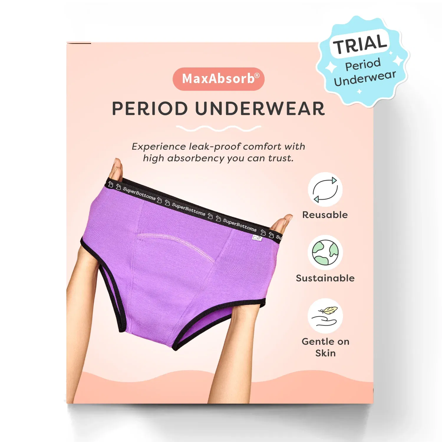 SuperBottoms MaxAbsorb Period Underwear Trial Kit SuperBottoms sale