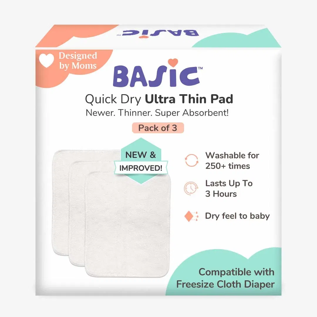 SuperBottoms BASIC Diaper Changing Ultra Thin Pads, Pack of 3 SuperBottoms sale