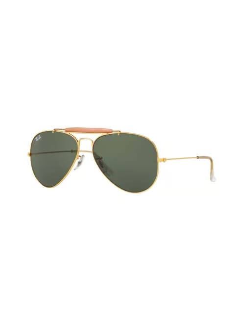 Ray-Ban Ray-Ban Unisex UV Protected Green Lens Pilot Sunglasses - 0RB3129IW022658 Tata CLiQ sale