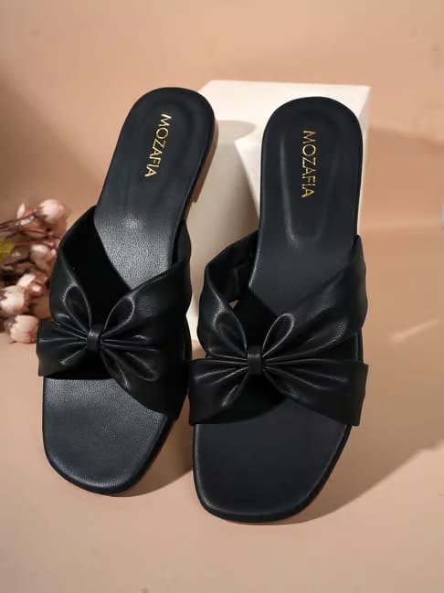 Mozafia Mozafia Women's Black Casual Sandals Tata CLiQ sale