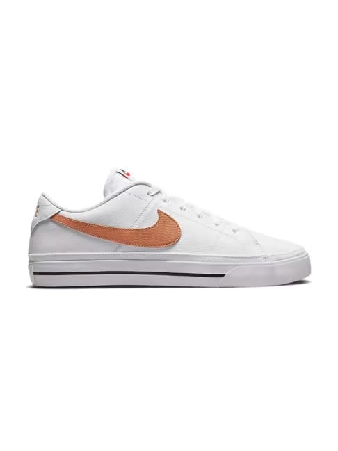 Nike Nike Men's COURT LEGACY White & Lt Cognac Black Gum Light Brown Casual Sneakers Tata CLiQ sale