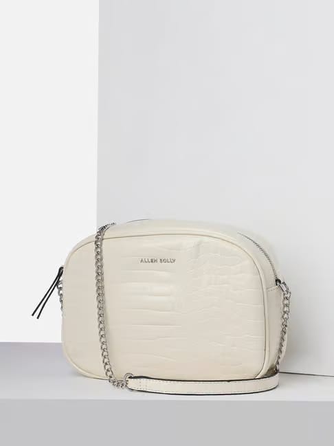 Allen Solly White Animal Effect Sling Handbag Tata CLiQ sale
