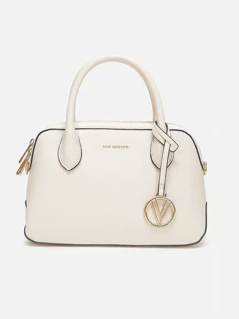 Van Heusen Women White Textured Casual Handbag Tata CLiQ sale