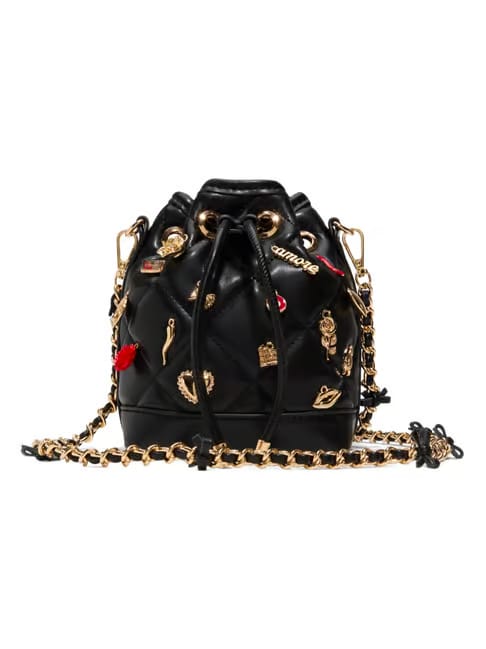 Aldo Black ROMALOVE Small Bucket Bag Tata CLiQ sale