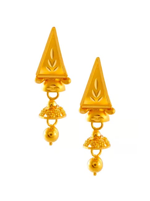 P.C. Chandra Jewellers 22 kt Gold Earrings Tata CLiQ sale