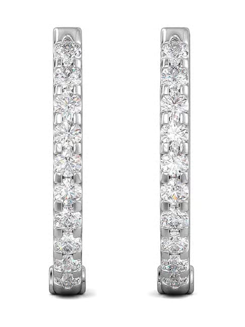 Joyalukkas 950 Platinum & Diamond Earrings for Women Tata CLiQ sale
