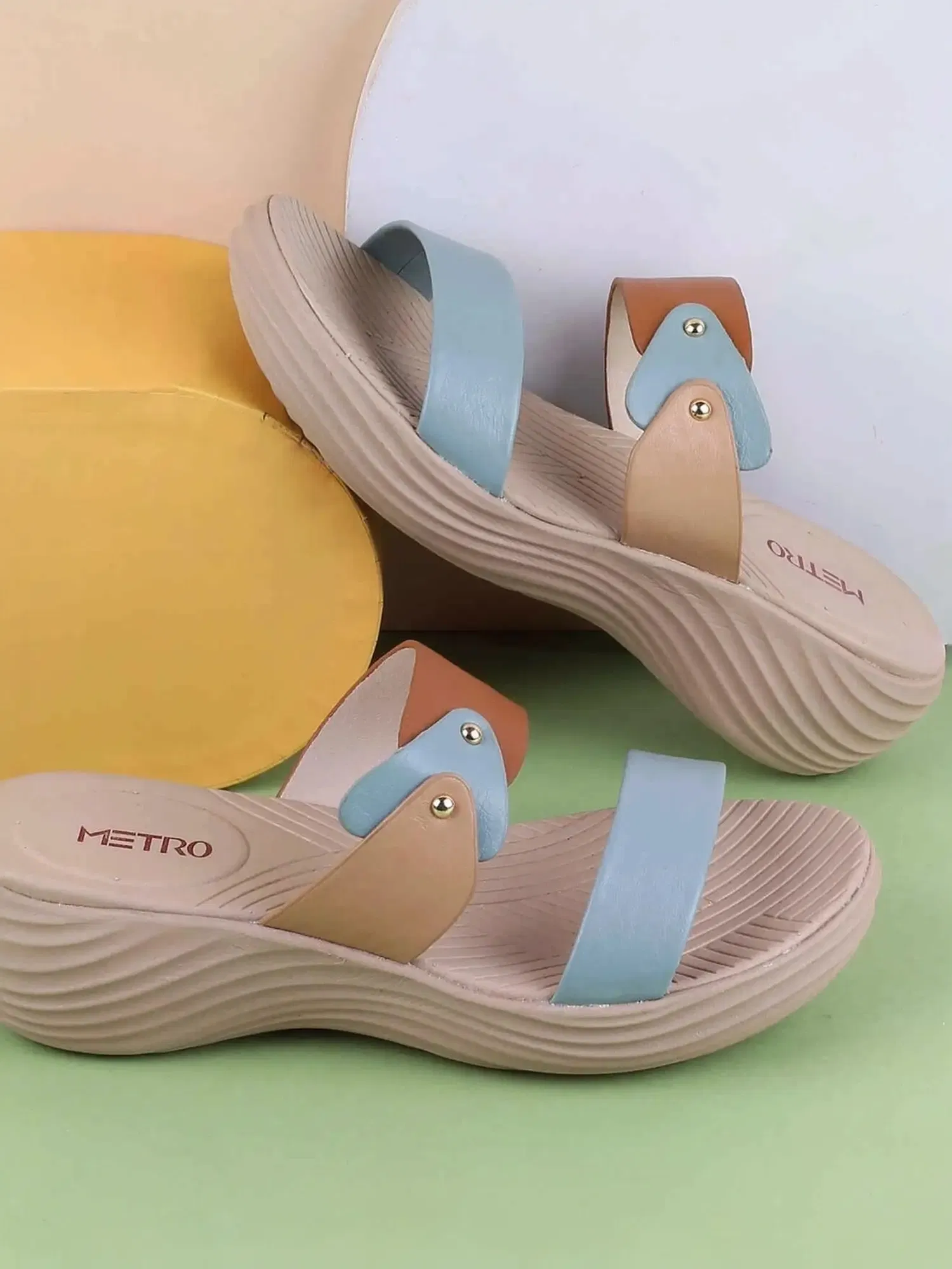 Metro Women's Beige Casual Wedges Tata CLiQ sale