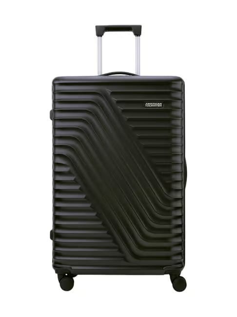 American Tourister Black Travix Large Hard-Sided Checked Luggage Tata CLiQ sale