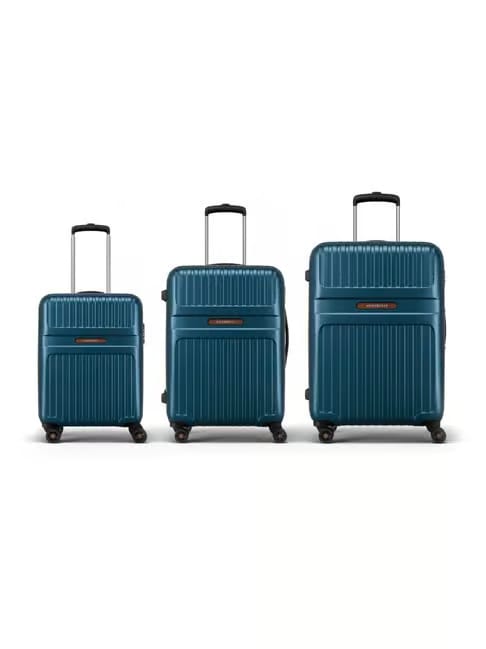 Aristocrat Atlas Teal Blue Textured Large Hard-Sided Checked Luggage Tata CLiQ sale