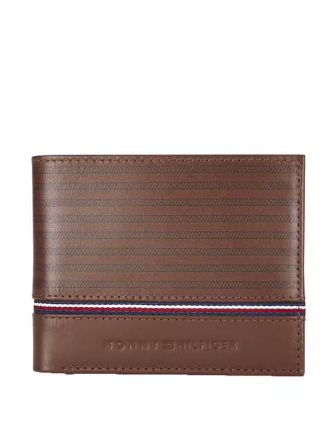 Tommy Hilfiger Darian Brown Paneled Bi-Fold Wallet Tata CLiQ sale