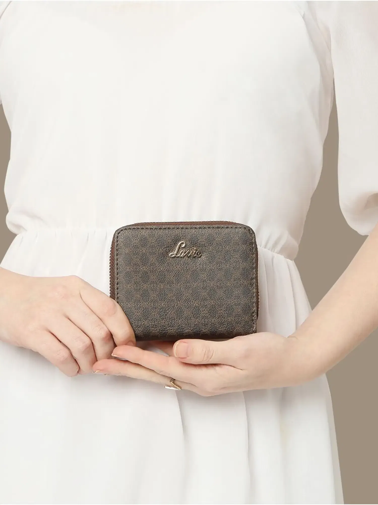 Lavie Choco Mono Flap Wallet Tata CLiQ sale