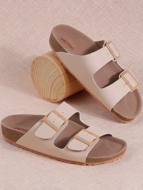 Metro Women's Beige Casual Sandals Tata CLiQ sale