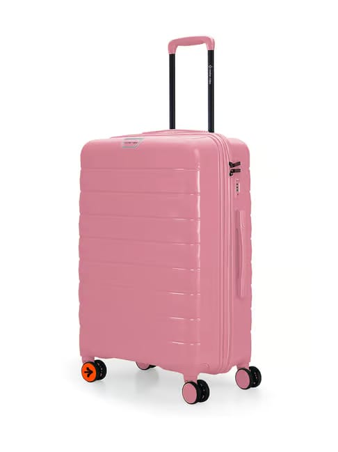 Nasher Miles Nasher Miles Vienna Hard Check-in Luggage 65cm 8 Wheels Medium Trolley Bag for Travel Pink Tata CLiQ sale